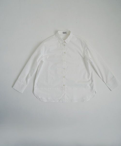 Mochiモチfinx cotton double slit shirt [off white/ma25-b-01]
