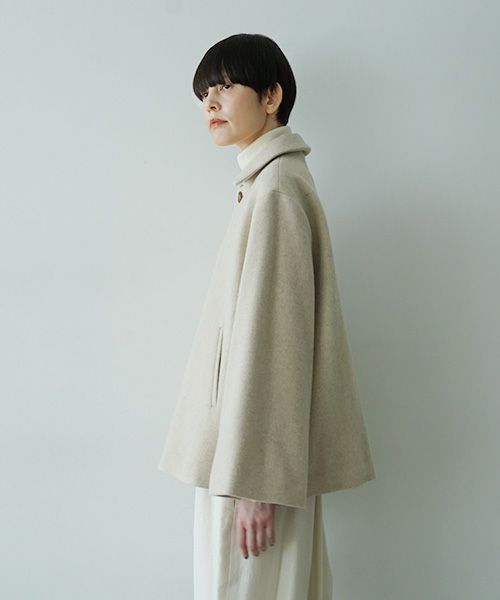 Mochiモチa-line short coat [mocha greige/ma25-co-01] 