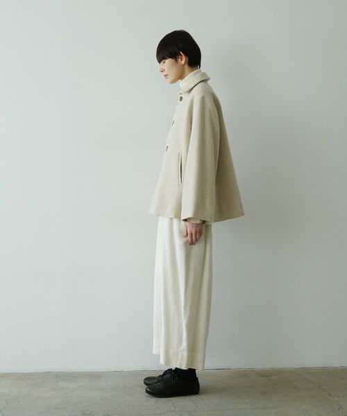 Mochiモチa-line short coat [mocha greige/ma25-co-01] 