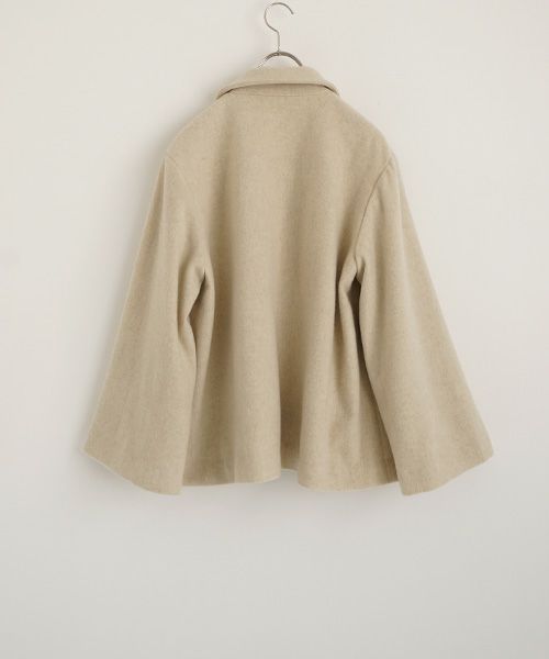Mochiモチa-line short coat [mocha greige/ma25-co-01] 