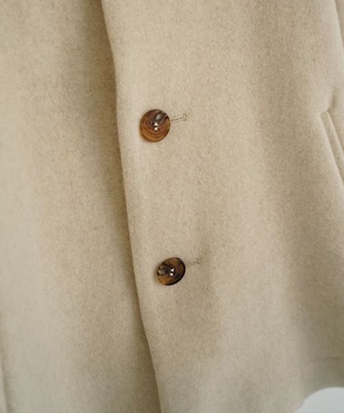 Mochiモチa-line short coat [mocha greige/ma25-co-01] 