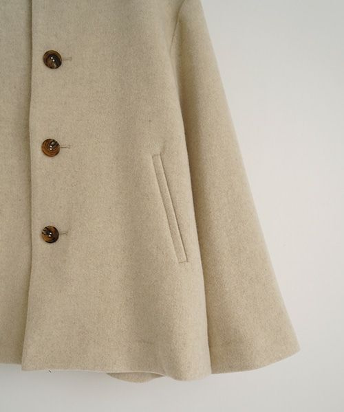 Mochiモチa-line short coat [mocha greige/ma25-co-01] 