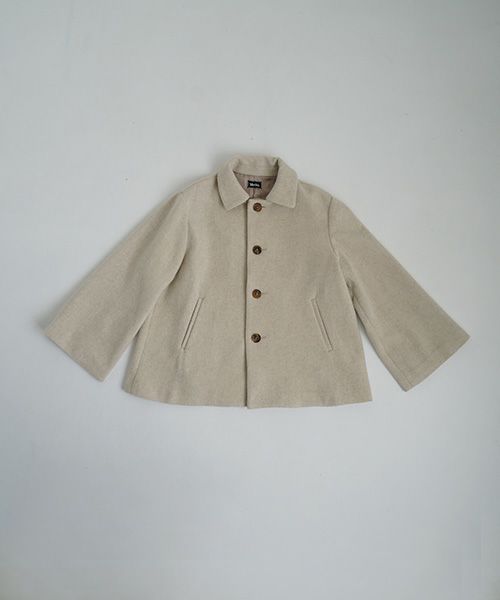 Mochiモチa-line short coat [mocha greige/ma25-co-01] 