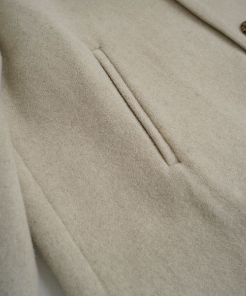 Mochiモチa-line short coat [mocha greige/ma25-co-01] 