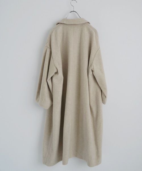 Mochiモチpetal sleeve coat [mocha greige/ma25-co-03]