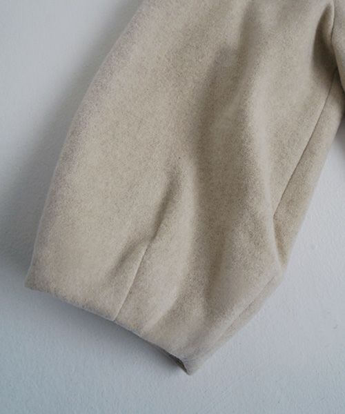 Mochiモチpetal sleeve coat [mocha greige/ma25-co-03]