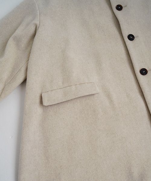 Mochiモチpetal sleeve coat [mocha greige/ma25-co-03]