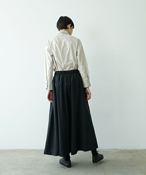 Mochiモチflare wide pants [charcoal gray/ma23-pt-01] 