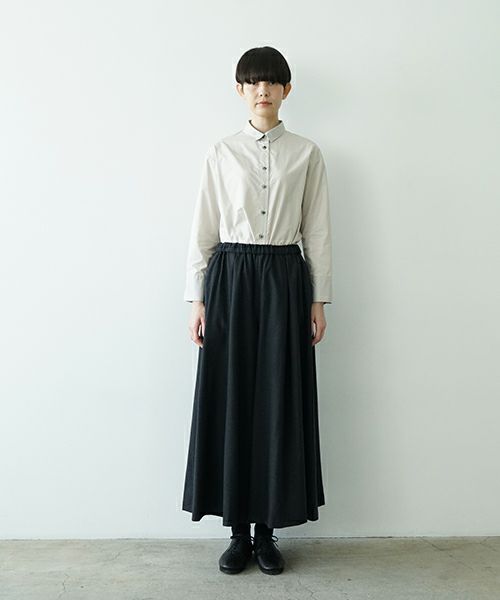 Mochiモチflare wide pants [charcoal gray/ma23-pt-01] 