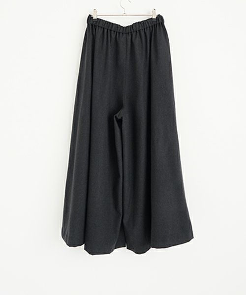 Mochiモチflare wide pants [charcoal gray/ma23-pt-01] 