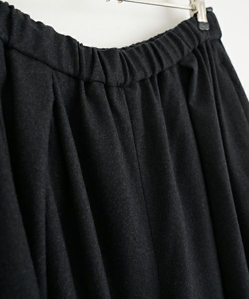 Mochiモチflare wide pants [charcoal gray/ma23-pt-01] 