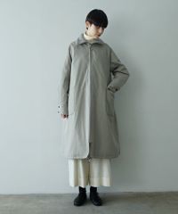 Mochiモチfinx gabardine coat [chalk/ma23-co-01]