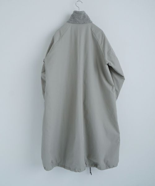 Mochiモチfinx gabardine coat [chalk/ma23-co-01]