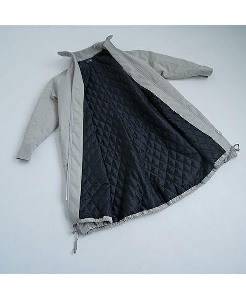 Mochiモチfinx gabardine coat [chalk/ma23-co-01]