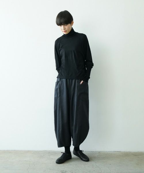 Mochiモチsarouel pants [charcoal gray/ma24-pt-02]