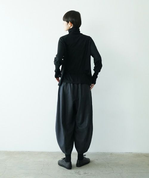 Mochiモチsarouel pants [charcoal gray/ma24-pt-02]