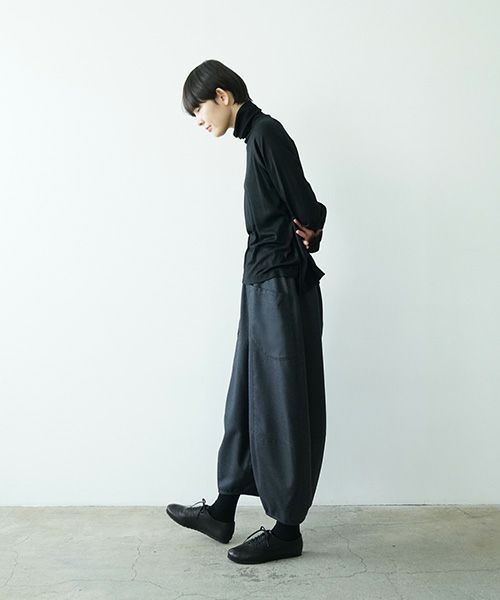 Mochiモチsarouel pants [charcoal gray/ma24-pt-02]