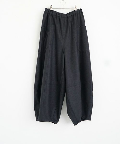 Mochiモチsarouel pants [charcoal gray/ma24-pt-02]