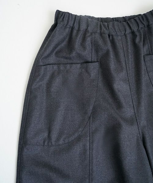 Mochiモチsarouel pants [charcoal gray/ma24-pt-02]
