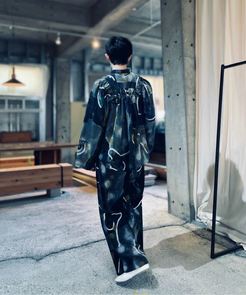 ohta オオタ tree pleats pants pt-48T