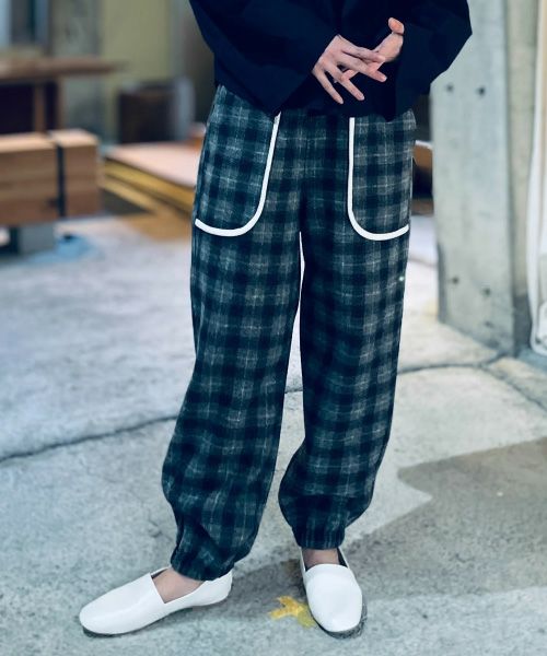 ohtaオオタcheck pants [pt-51C] 