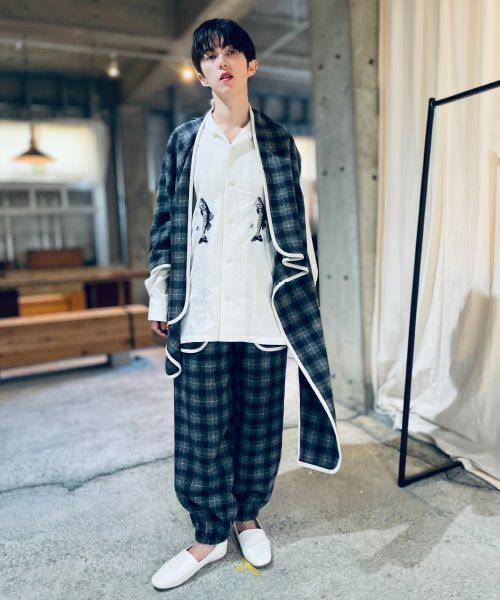 ohtaオオタcheck pants [pt-51C] 