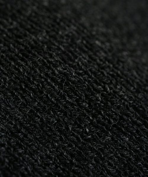 YOKO SAKAMOTOヨーコサカモトKNIT BIG WATCH CAP - HARD TWIST (CHARCOAL GRAY) YS - KNIT - CAP - WO - HT