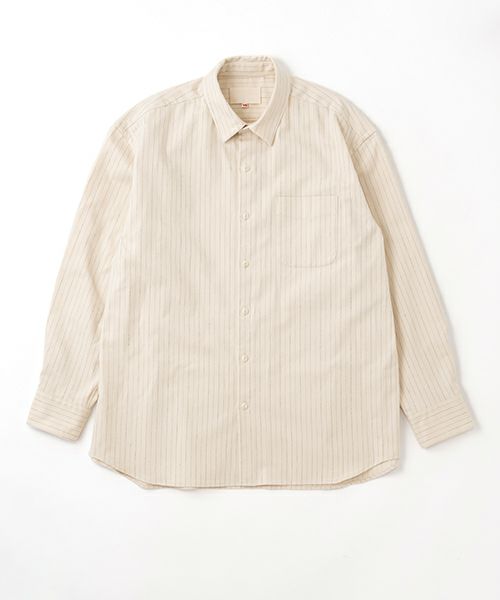 YOKO SAKAMOTOヨーコサカモトREGULAR COLLAR SHIRT[ECRU/YS-25AW-54]