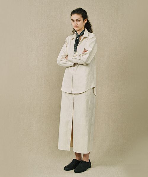 YOKO SAKAMOTO ヨーコサカモト WORK SHIRT [ BLACK] YS - 25SS - 40