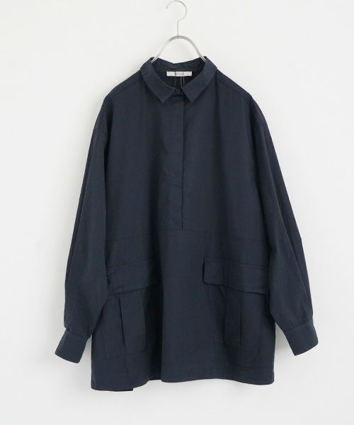 KristenseN DU NORDクリステンセンドゥノルドCOTTON STRETCH SHIRTS [L-316 NAVY] 