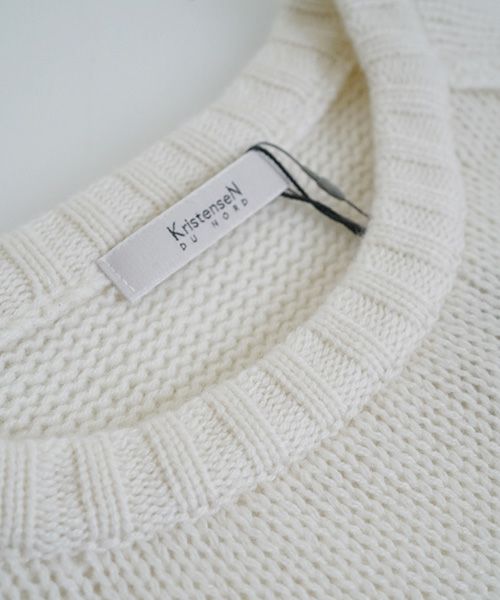 KristenseN DU NORDクリステンセンドゥノルドCASHMERE KNIT [L-332 /01 OFF WHITE] 