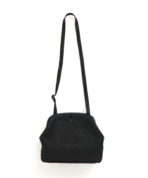 VU PRODUCTヴウプロダクトgama shoulder bag deer leather wide(BLACK)鹿革がま口ワイショルダーバッグvu-product-b20_b