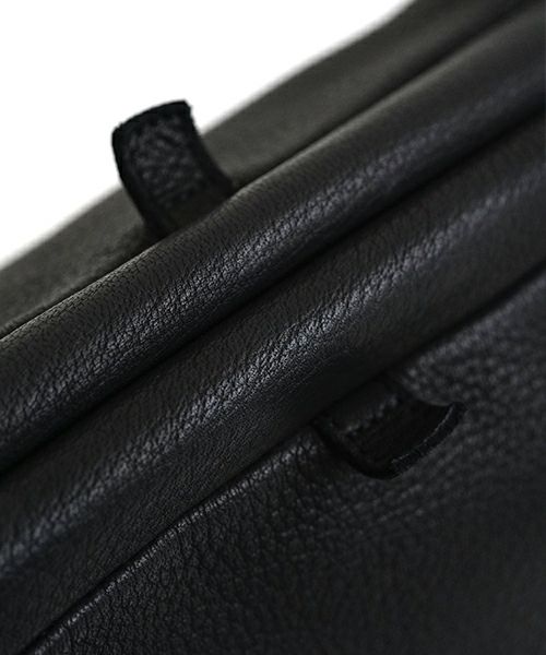 VU PRODUCTヴウプロダクトgama shoulder bag deer leather wide(BLACK)鹿革がま口ワイショルダーバッグvu-product-b20_b