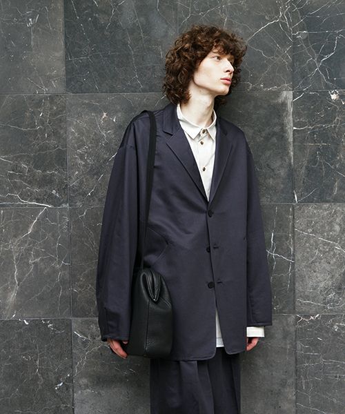 VU PRODUCTヴウプロダクトgama shoulder bag deer leather wide(BLACK)鹿革がま口ワイショルダーバッグvu-product-b20_b