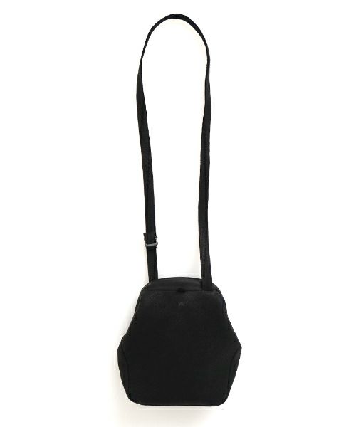 VU PRODUCTヴウプロダクトgama shoulder bag deer leather slim (BLACK)鹿革がま口スリムショルダーバッグvu-product-b21_b