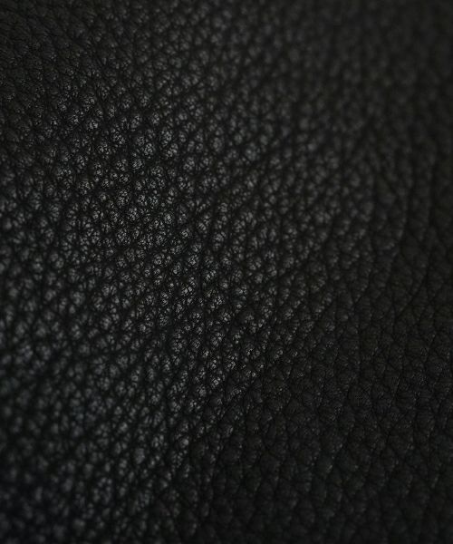 VU PRODUCTヴウプロダクトgama shoulder bag deer leather slim (BLACK)鹿革がま口スリムショルダーバッグvu-product-b21_b