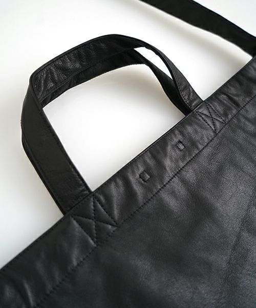 YOKO SAKAMOTO / ヨーコサカモトRESEARCHER BAG-LARGE[BLACK-FG] YS-BAG-LE-L