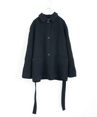 KristenseN DU NORDクリステンセンドゥノルドwool wrap jacket [L-343/black] 