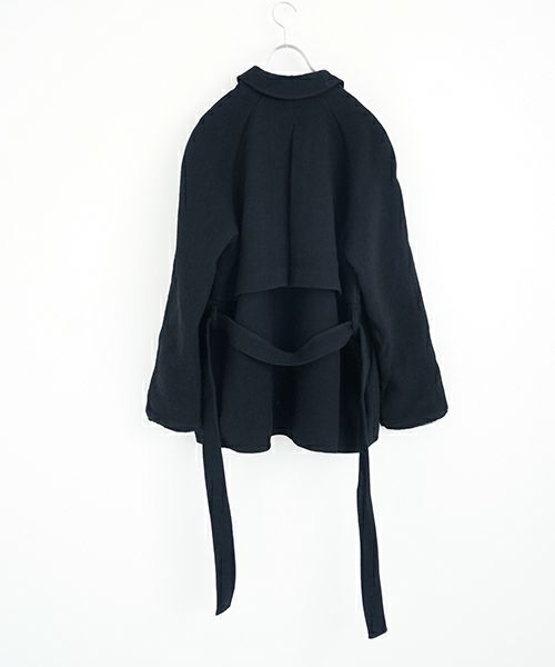 KristenseN DU NORDクリステンセンドゥノルドwool wrap jacket [L-343/black] 