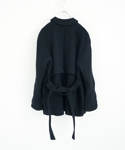 KristenseN DU NORDクリステンセンドゥノルドwool wrap jacket [L-343/black] 