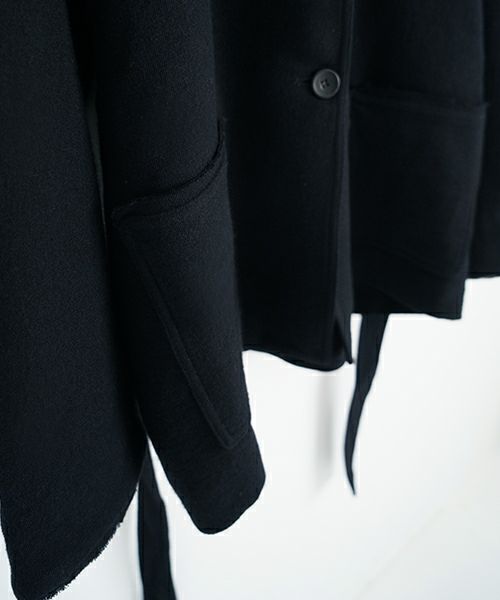 KristenseN DU NORDクリステンセンドゥノルドwool wrap jacket [L-343/black] 