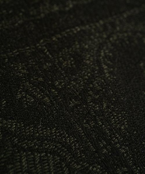 YANTOR ヤントルTibetan Paisley Jacquard Wool Stole[Y255ST01/DARK GREEN]