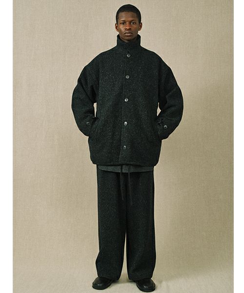 YOKO SAKAMOTO ヨーコサカモト WORK STAND COLLAR JACKET [OLIVE] YS