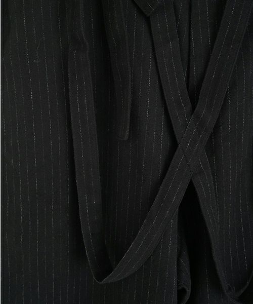 YOKO SAKAMOTOヨーコサカモトMECHANIC-PANTS(YS-25AW-57/BLACK)サスペンダーワイドパンツ 