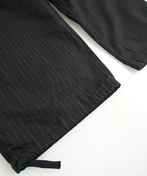 YOKO SAKAMOTOヨーコサカモトMECHANIC-PANTS(YS-25AW-57/BLACK)サスペンダーワイドパンツ 