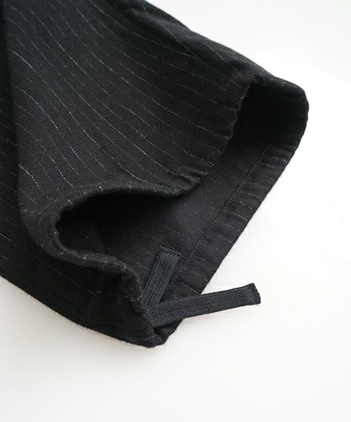 YOKO SAKAMOTOヨーコサカモトMECHANIC-PANTS(YS-25AW-57/BLACK)サスペンダーワイドパンツ 