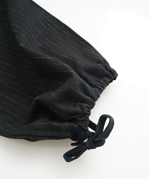 YOKO SAKAMOTOヨーコサカモトMECHANIC-PANTS(YS-25AW-57/BLACK)サスペンダーワイドパンツ 