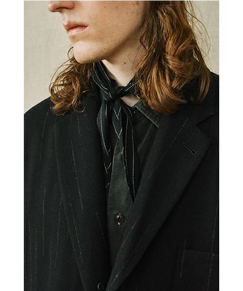 YOKO SAKAMOTO / ヨーコサカモト OVERSIZED JACKET [STRIPE] YS - 25AW - 10ウールオーバーサイズジャケット