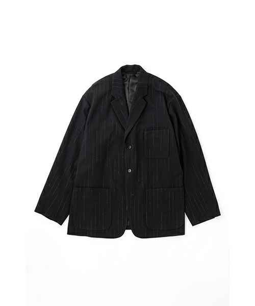 YOKO SAKAMOTO / ヨーコサカモト OVERSIZED JACKET [STRIPE] YS - 25AW - 10ウールオーバーサイズジャケット