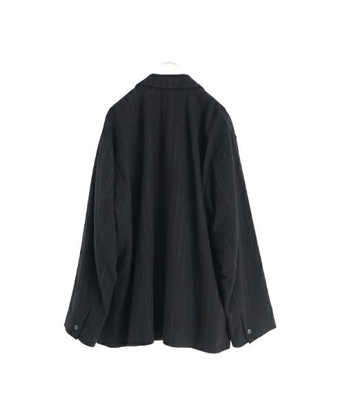 YOKO SAKAMOTO / ヨーコサカモト OVERSIZED JACKET [STRIPE] YS - 25AW - 10ウールオーバーサイズジャケット